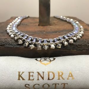 Kendra Scott Silver Lilac Crystal Oscar Necklace!